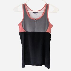 Sporty Workout Tank Top With Zipper
